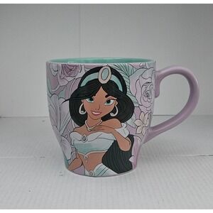 Disney Jasmine "Bold And Beautiful" Coffee Mug 17 Oz Aladdin Flowers